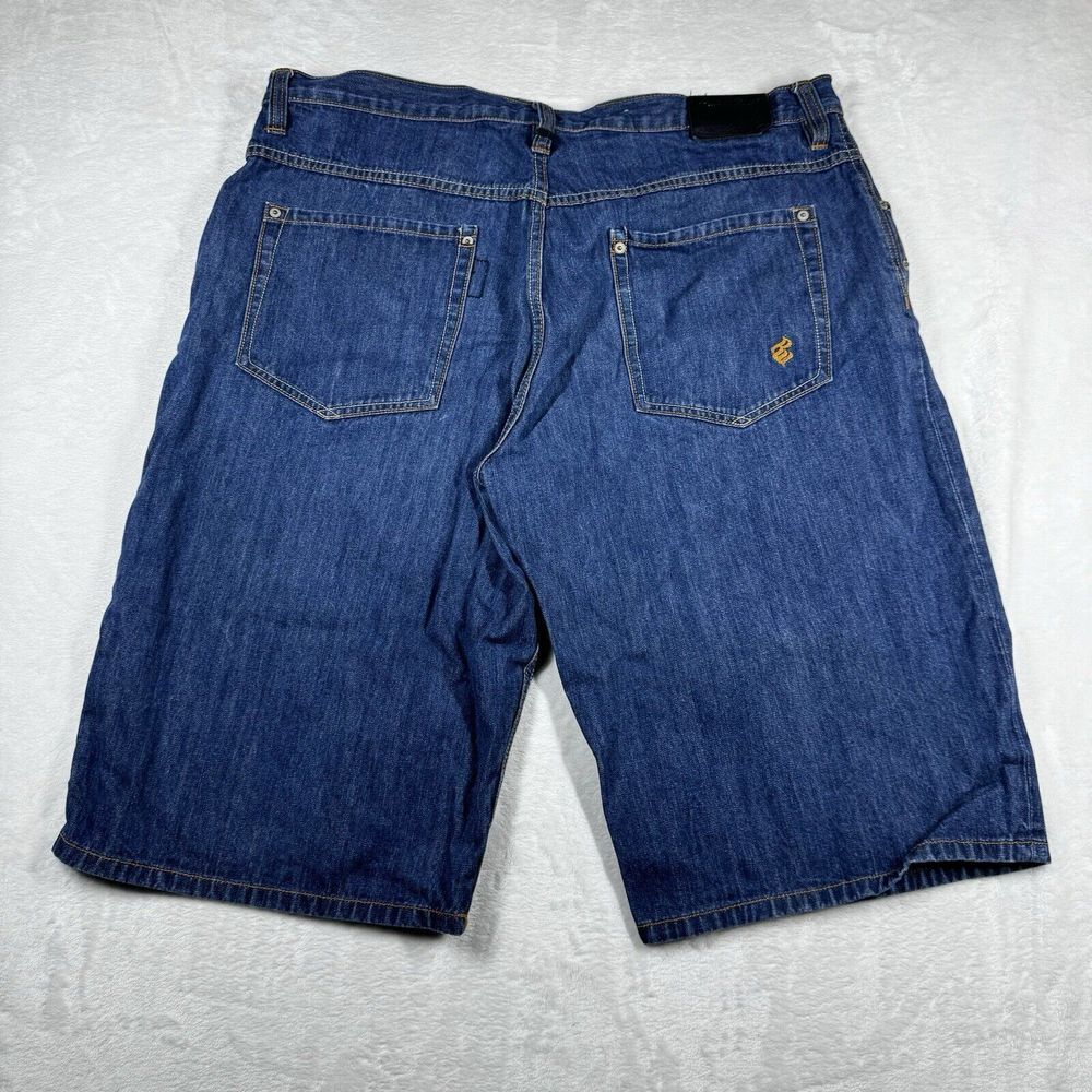 Y2K Rocawear Size 42Tab‎ Jean Carpenter Baggy Jorts Skate Grunge Hip Hop Rave - Picture 6 of 11